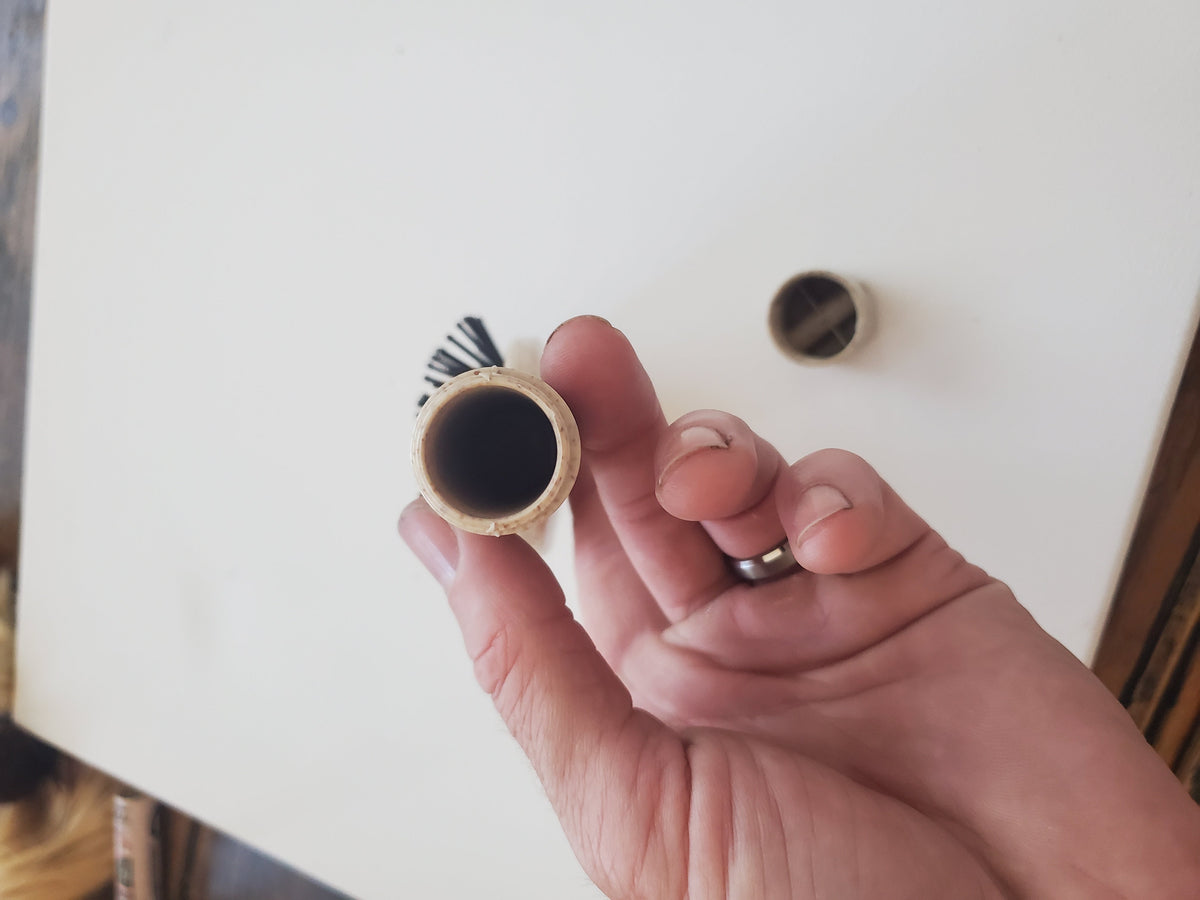 Tan Hair Brush Diversion Safe - Secret compartment to hide your valuables