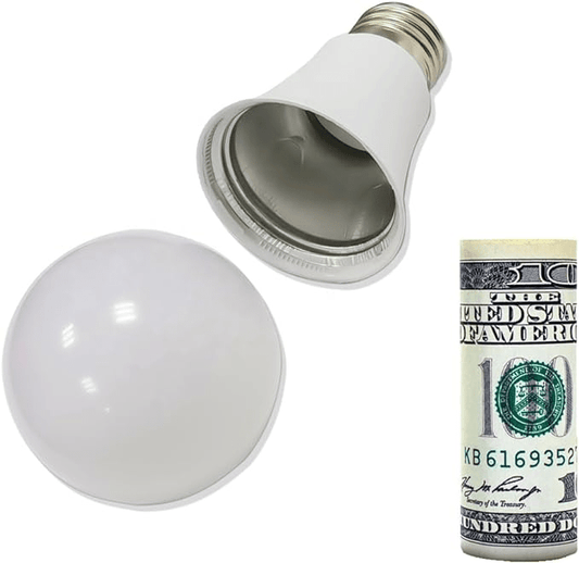 Realistic Lightbulb Diversion Safe - Discreet house hidden safe ideas to hide your money or jewelry in Secret compartments