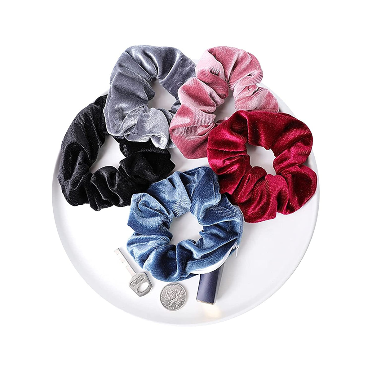 Tie Dye Scrunchies Diversion Safes (3 pack) - Discreet Scrunchies with a hidden diversion safe