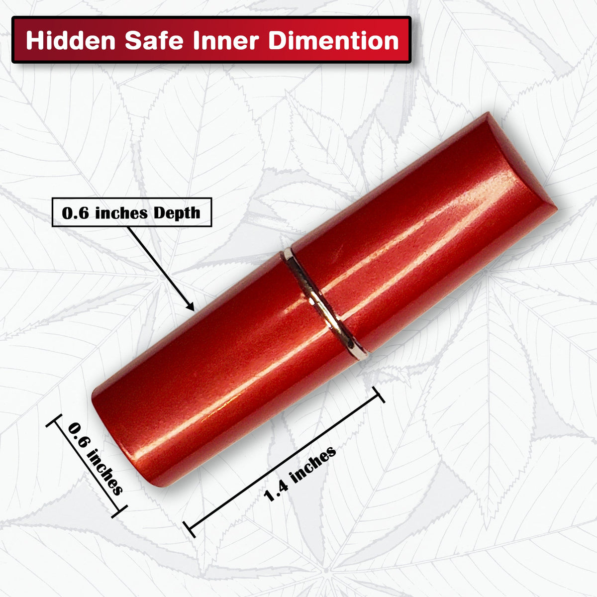 Fake Lipstick Diversion Safe (2 pack) - Hidden Compartment to Store your Valuable Items