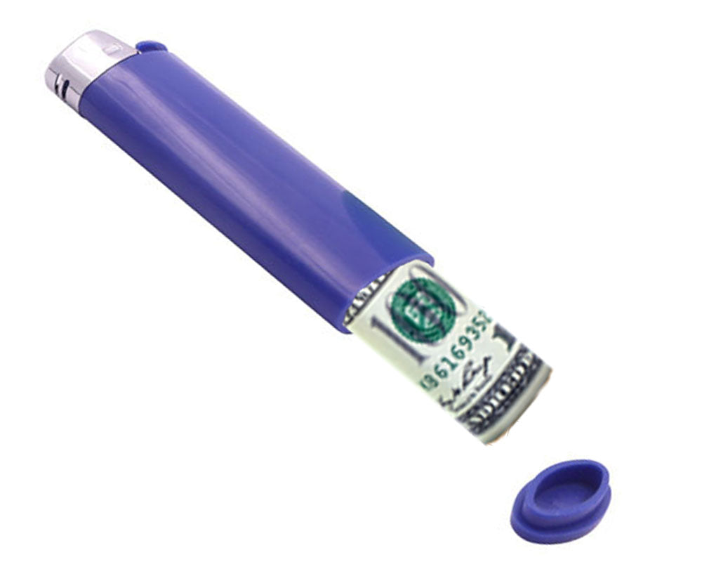 Fake Lighter Diversion Safe - Secret Compartment To Stash Valuables In Lighter