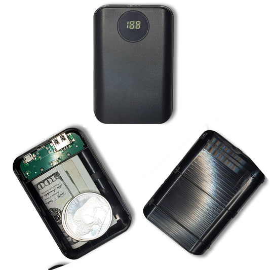 Portable USB Charger Diversion Safe - Realistic-Looking USB Charger with Discreet Secret Compartments and Storage to Stash Valuables