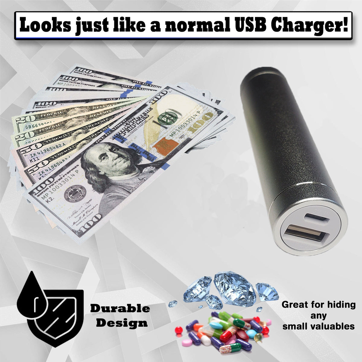 USB Charger Diversion Safes - Best Diversion Safes to Stash Valuables in Charger Secret Compartment