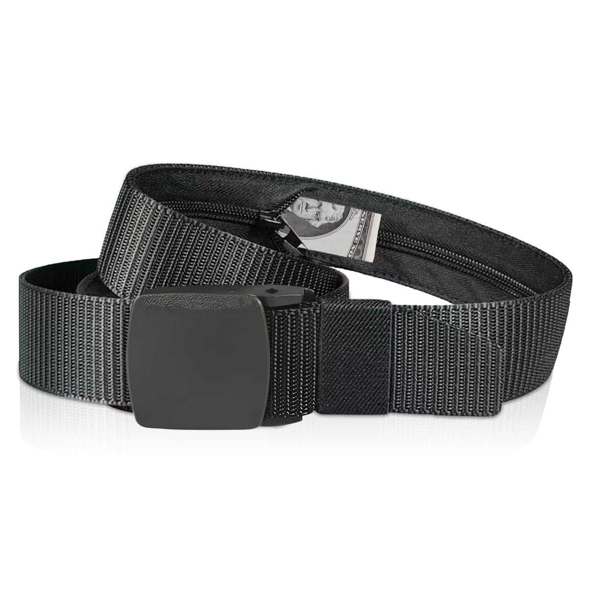 Large Belt Diversion Safe - Real and Functional Large Belt with a Discreet Secret Compartment to Stash Valuables